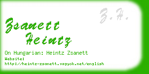 zsanett heintz business card